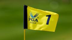 US PGA Championship first hole flag